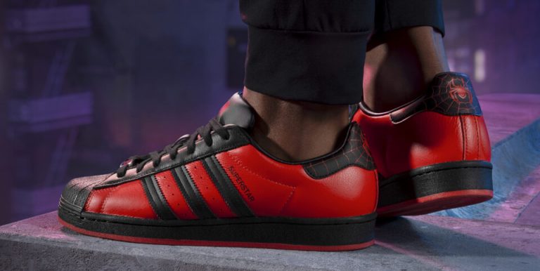 Basket Adidas Superstar – Edition spéciale Spider-Man : Miles Morales