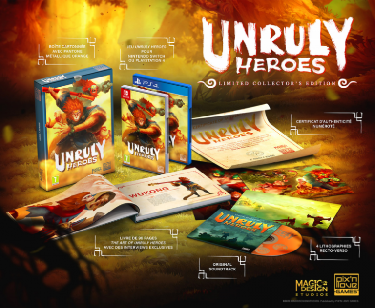 Unruly Heroes : l&rsquo;édition physique chez Pix&rsquo;n Love Games !