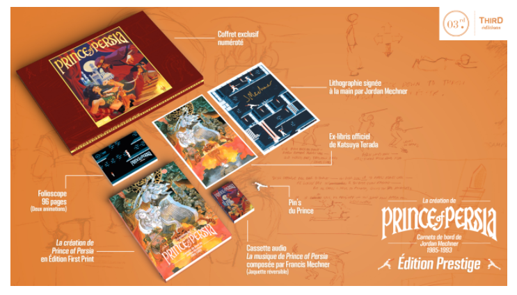 La création Prince of Persia. Carnets de bord de Jordan Mechner est disponible chez Third Éditions !