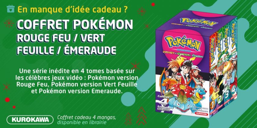Idée Cadeau - Le coffret Pokémon Rouge Feu / Vert Feuille / Émeraude