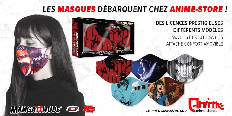 Anime-Store dévoile une collection de masques en tissu Geek !