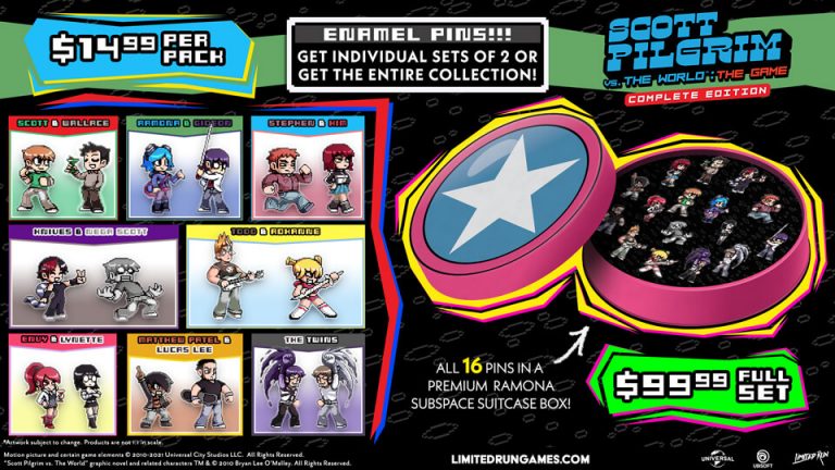 Coffret pin’s – Scott Pilgrim Vs. The World: The Game