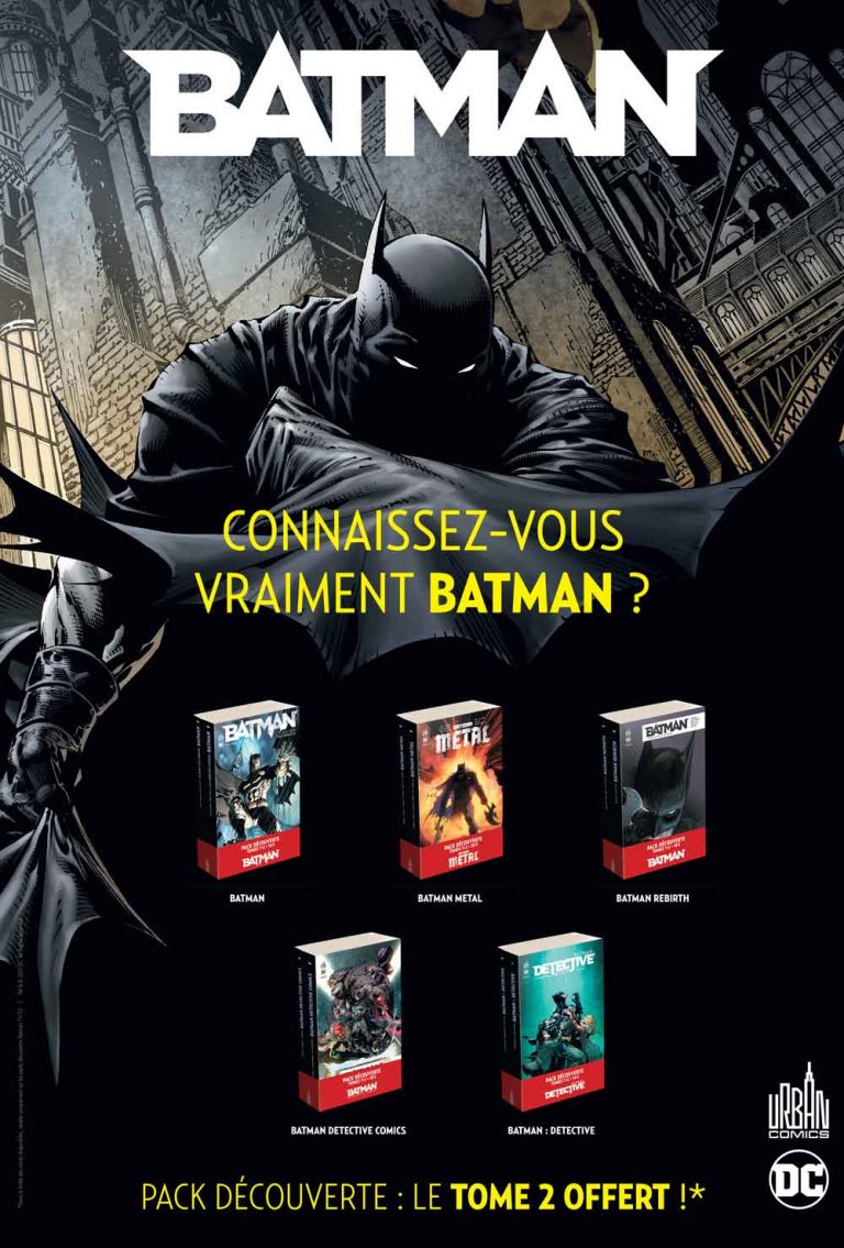 Offre découverte pour les comics Batman chez Urban Comics