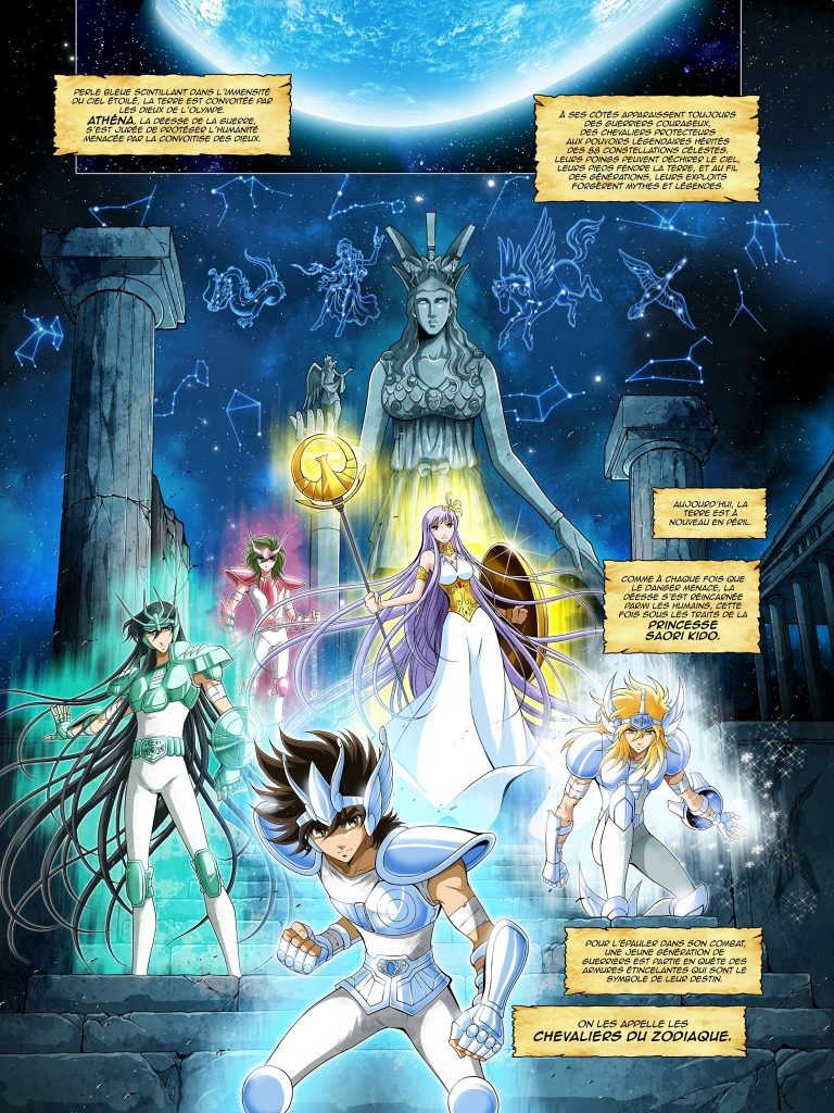 Saint Seiya – Les Chevaliers du Zodiaque adapté en BD par Jérôme Alquié pour Kana