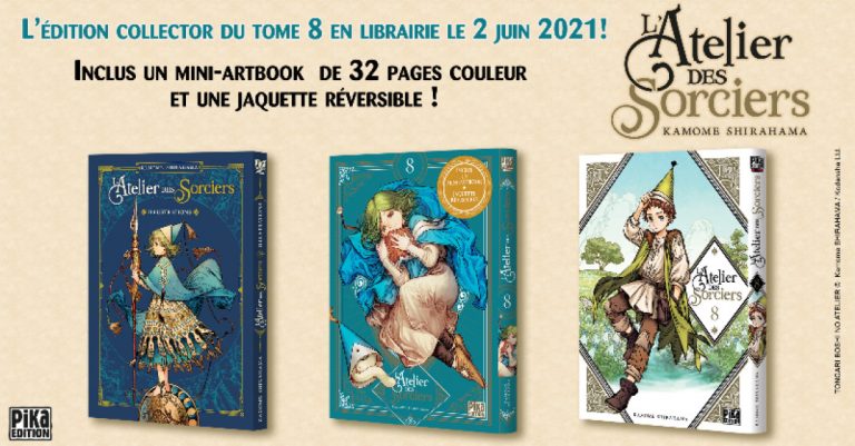 Édition limitée du manga L&rsquo;Atelier des Sorciers (tome 8) chez Pika Édition