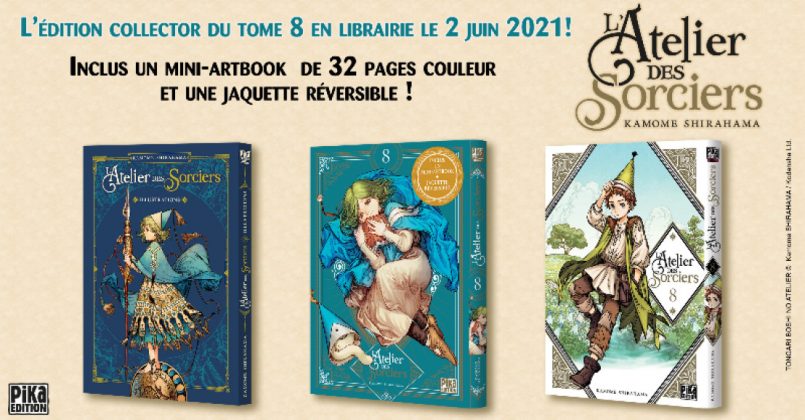 Édition limitée du manga L'Atelier des Sorciers (tome 8) chez Pika