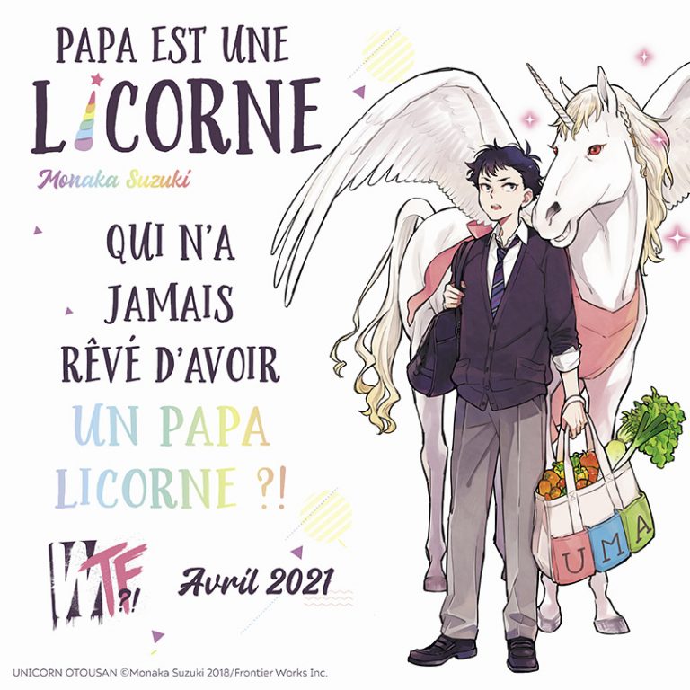 Le manga Papa est une licorne chez Akata