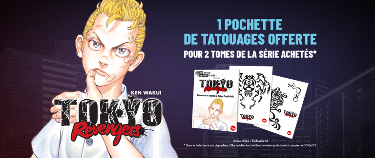 Des planches de tatouages OFFERTES pour la sortie de Tokyo Revengers!