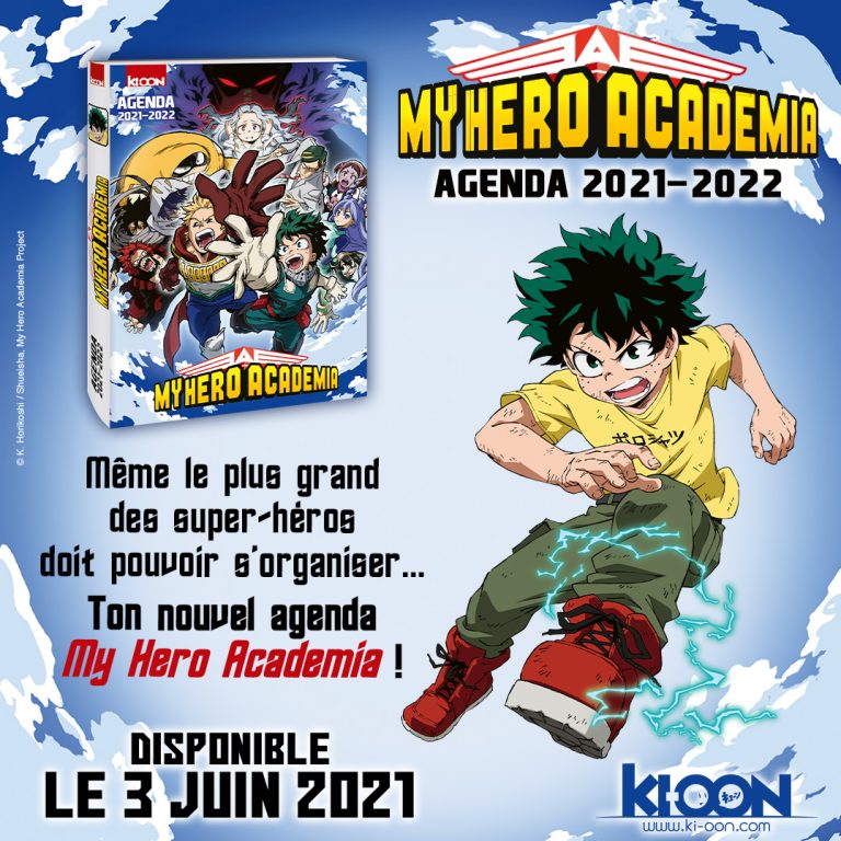 L’univers de My Hero Academia dans ton agenda !