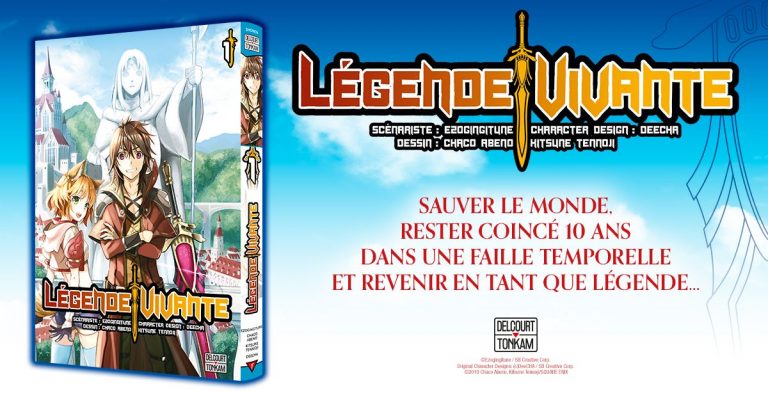Légende vivante nouveau manga isekai chez Delcourt / Tonkam