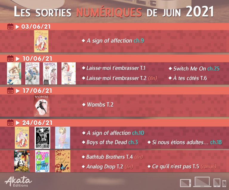 Akata les sorties numériques de juin 2021 !