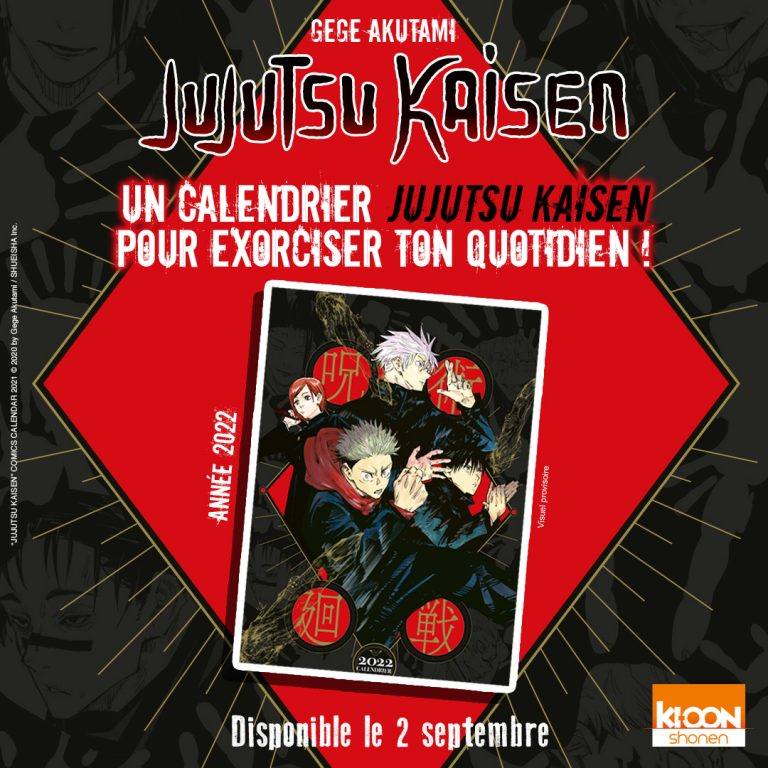 Un calendrier 2022 « Jujutsu Kaisen » !