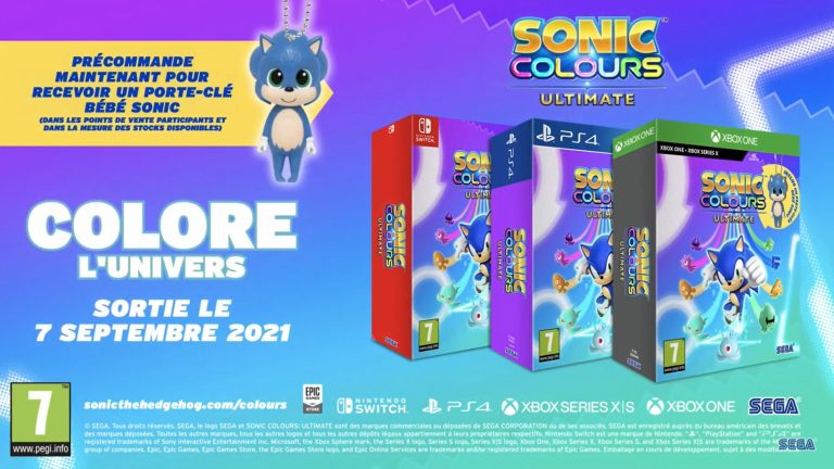 SEGA révèle un tout nouveau trailer pour Sonic Colours: Ultimate !
