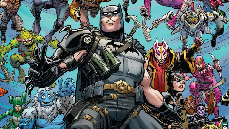 Teaser du comics Batman Fortnite chez Urban Comics