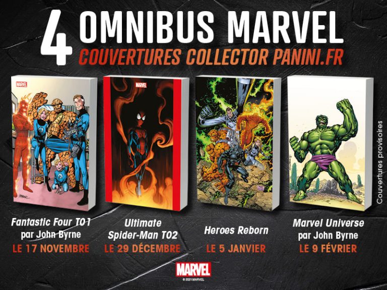 Précommande des quatre couvertures variantes des prochains MARVEL OMNIBUS