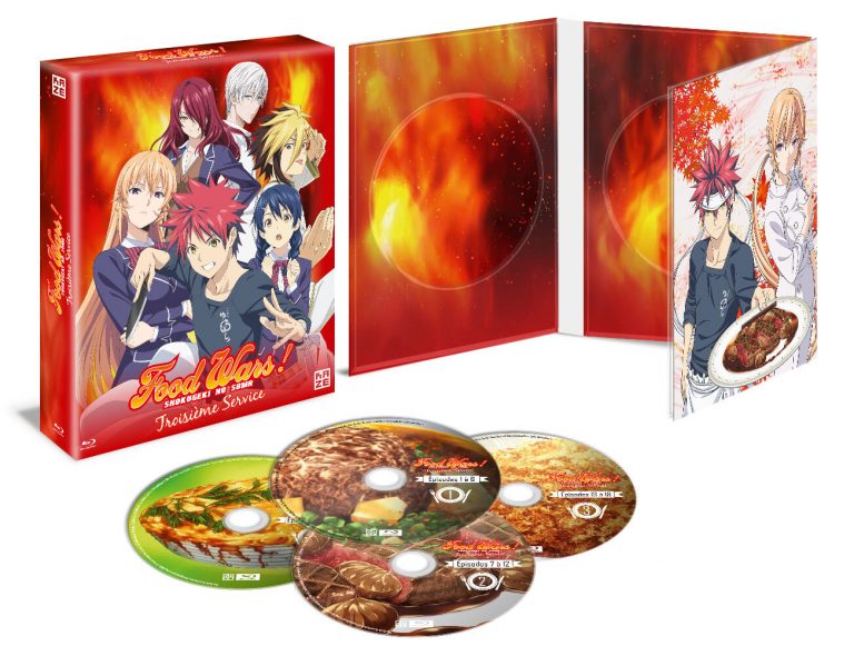 La saison 3 de Food Wars ! En DVD et Blu-ray chez Kazé