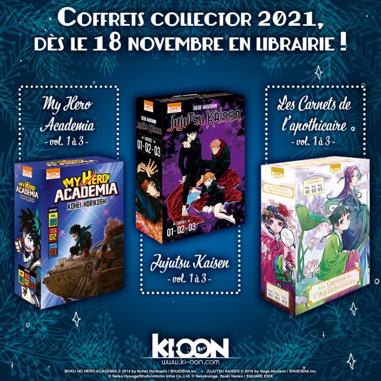 Les coffrets mangas de fin d’année 2021 chez Ki-oon!