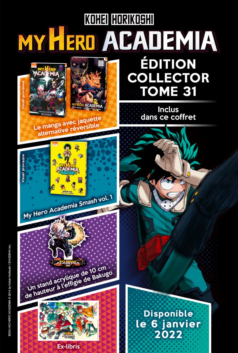 Contenu du coffret collector My Hero Academia tome 31 !