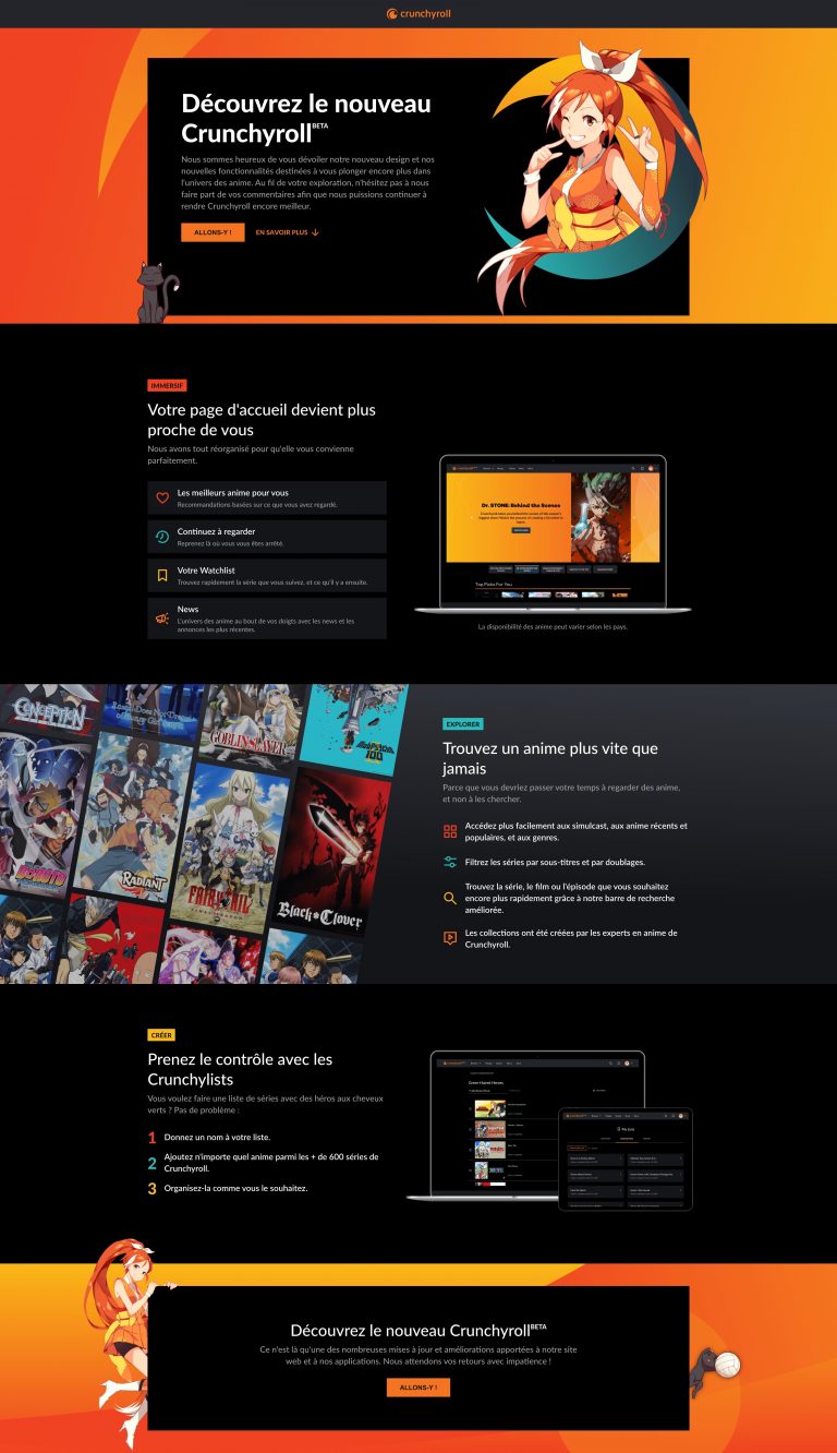 Le site de Crunchyroll passe en version Beta 2.0