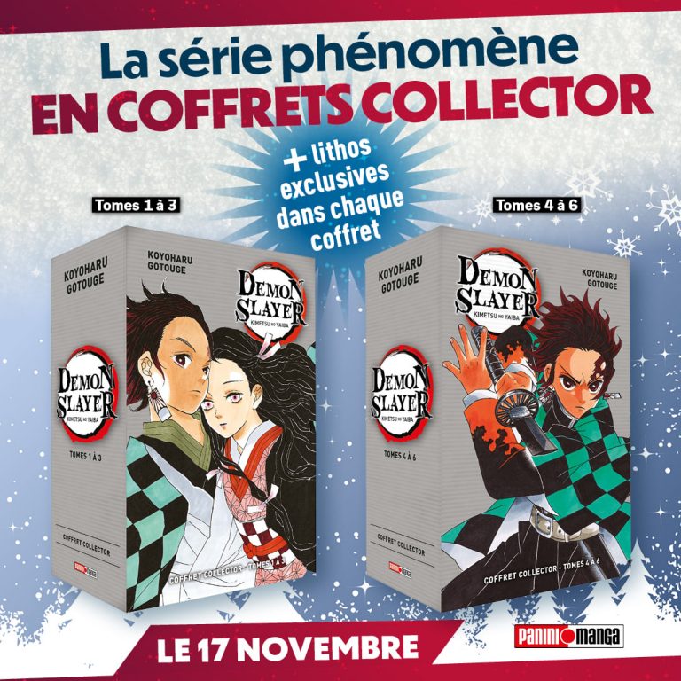 Demon Slayer en coffret pour Noel chez Panini Manga !