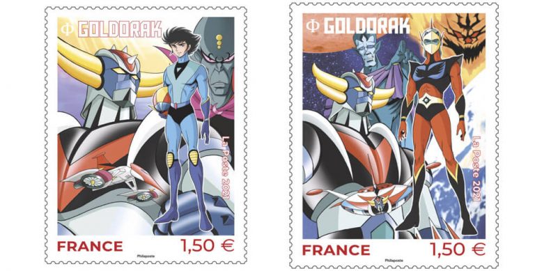 Bloc 2 timbres édition limitée Goldorak
