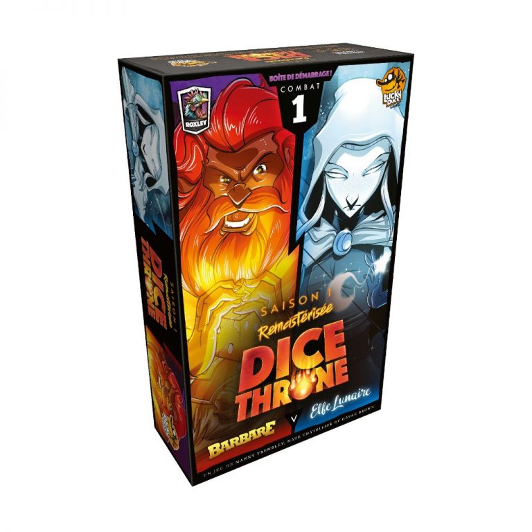 Dice Throne S1 – Barbare VS Elfe Lunaire (Éditeur Lucky Duck Games)