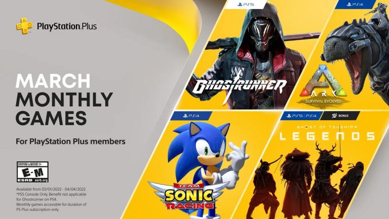 Les jeux PlayStation Plus de mars 2022