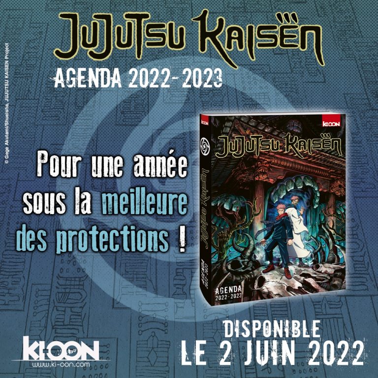 Un agenda « Jujutsu Kaisen » proposé par les éditions Ki-oons