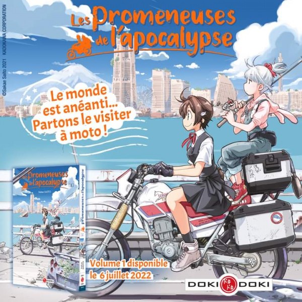 Découvrez la bande annonce du manga Les Promeneuses de l&rsquo;Apocalypse! Sortie prévue 6 juillet 2022