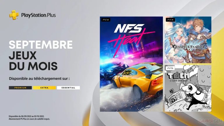 Les jeux PlayStation Plus Essential, Extra et Premium de septembre 2022