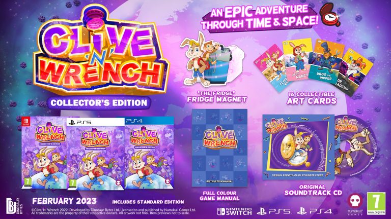 Clive &lsquo;N&rsquo; Wrench, le jeu de plateformes 3D, sera disponible en février 2023
