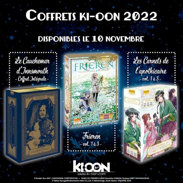 Les coffrets manga de fin d’année 2022 chez Ki-oon!
