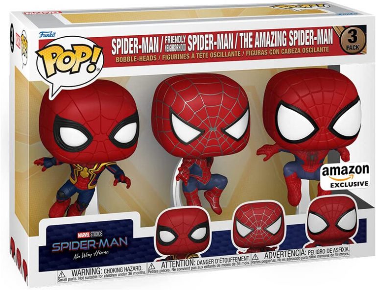 Triple pack figurine Funko Pop Spider-Man : No Way Home