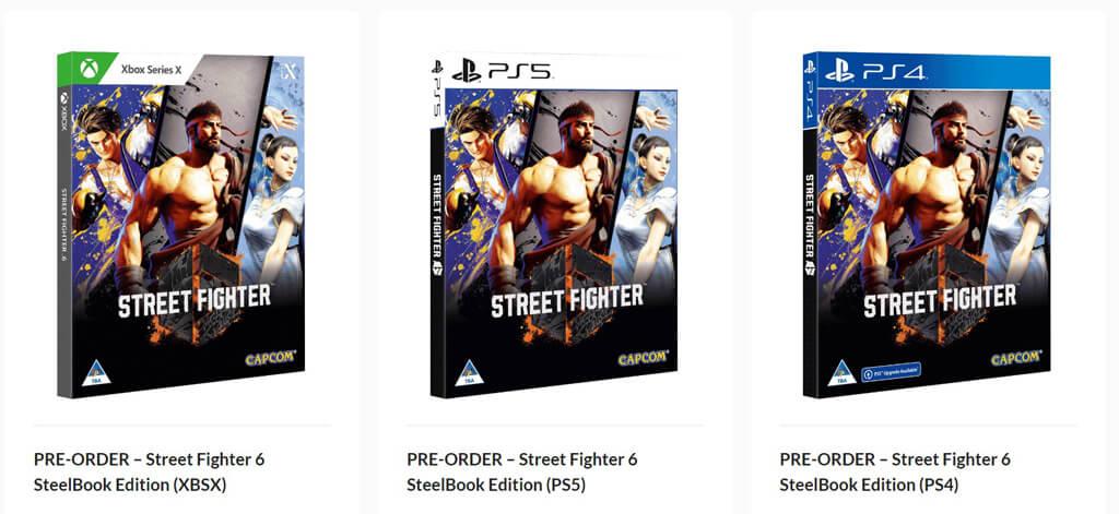 Street Fighter 6 *Steelbook Only* (PlayStation 4 / PS4 / PS5 / Xbox Series  X)