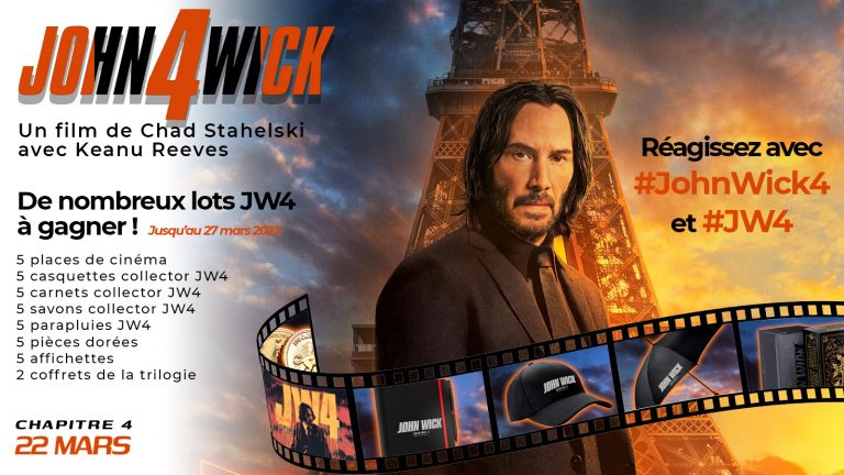 Concours John Wick : Chapitre 4 – Des places de cinéma et des goodies à gagner !