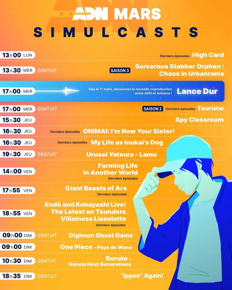 Découvrez les nouveaux ajouts sur ADN pour mars 2023 : Nadia, On-Gaku et Dragon Ball en VF et VOSTFR !