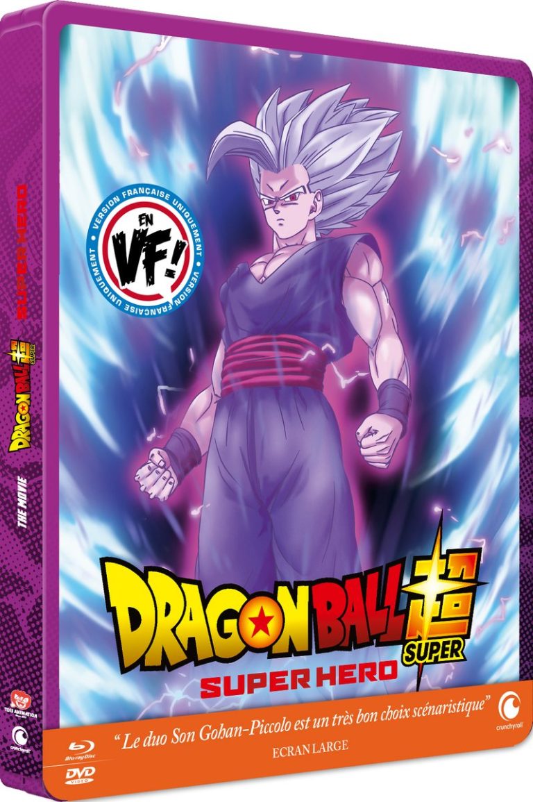 Le film Dragon Ball Super SUPER HERO en DVD, Blu-ray & combo Steelbook