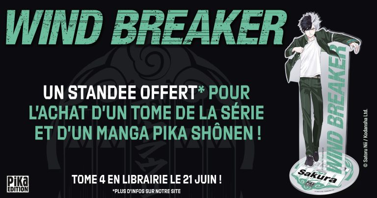 Découvrez le cadeau exclusif pour les fans : le standee acrylique Haruka Sakura avec l&rsquo;achat du tome 4 de Wind Breaker !