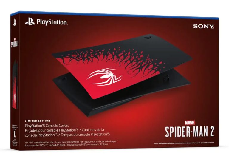 Façade PS5 édition limitée Spider-Man 2