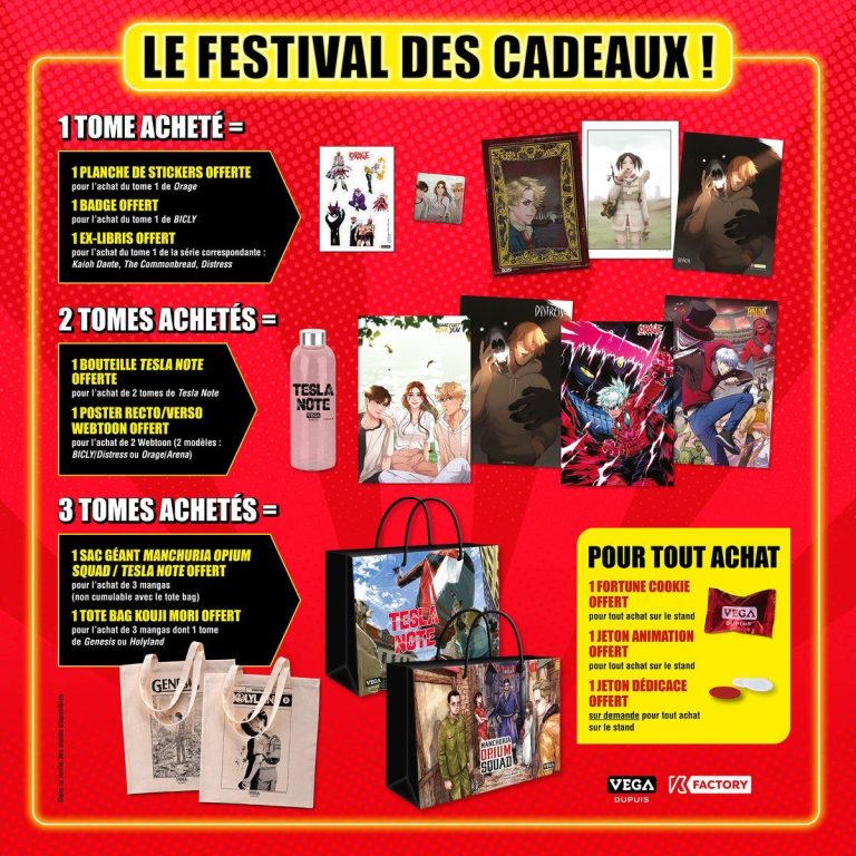 Découvrez les goodies exclusifs de Vega-Dupuis et Doki Doki à Japan Expo 2023 !