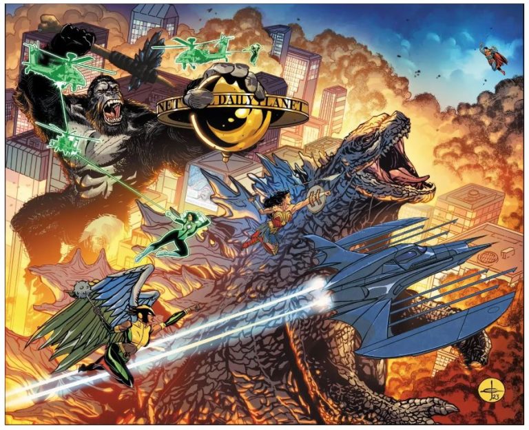Crossover épique : Justice League vs. Godzilla vs. Kong – Un choc des titans chez DC Comics et Legendary Comics en octobre 2023 !