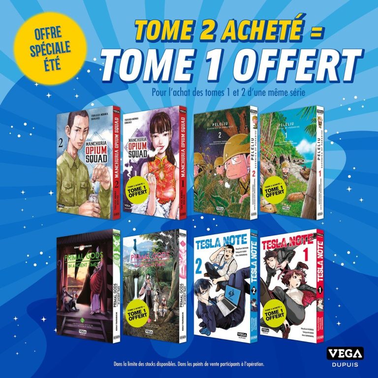 Découvrez une sélection estivale exceptionnelle du catalogue Vega-Dupuis à prix doux : 2 tomes pour 1 !