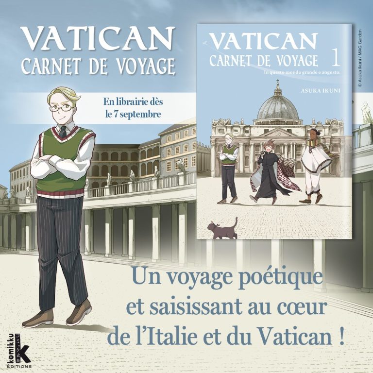 Découvrez le nouveau manga inédit : Vatican, carnet de voyage, une ode au voyage et à la poésie !