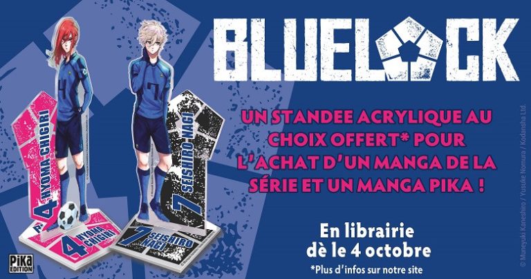 Offre spéciale pour le manga Blue Lock : Un standee acrylique offert dès le 4 octobre !