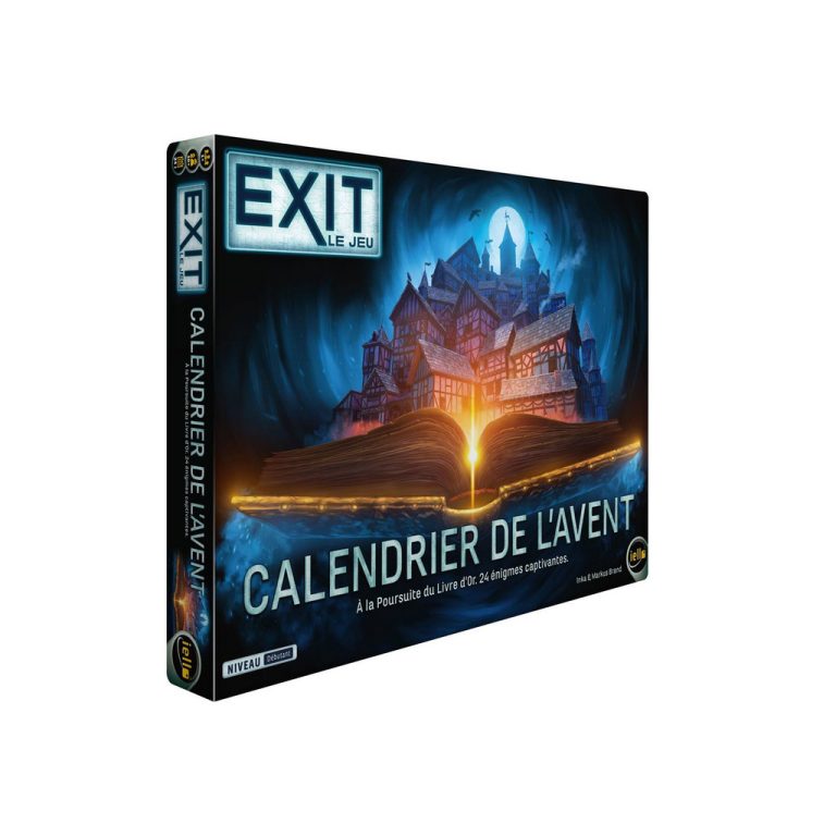 Exit – Calendrier de l&rsquo;Avent : A la Poursuite du Livre d&rsquo;Or (Éditeur Iello)