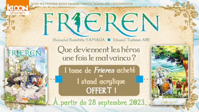 Offre Exclusive : Obtenez un support acrylique gratuit avec l&rsquo;achat du Tome 10 de Frieren !