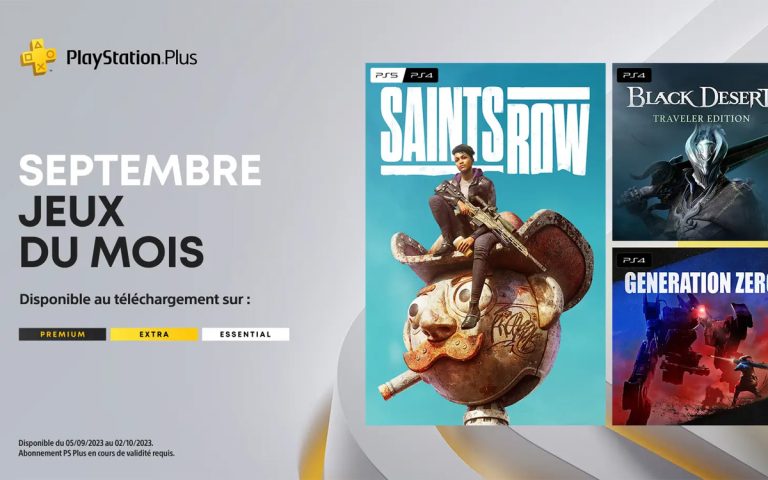 Les jeux mensuels PlayStation Plus de septembre 2023
