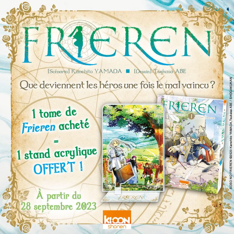 Un manga Frieren acheté, un stand acrylique offert !
