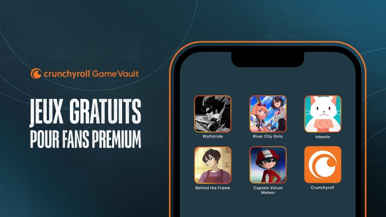 Crunchyroll Game Vault : Une éxpérience de jeu inédite pour les abonnés Mega Fan !