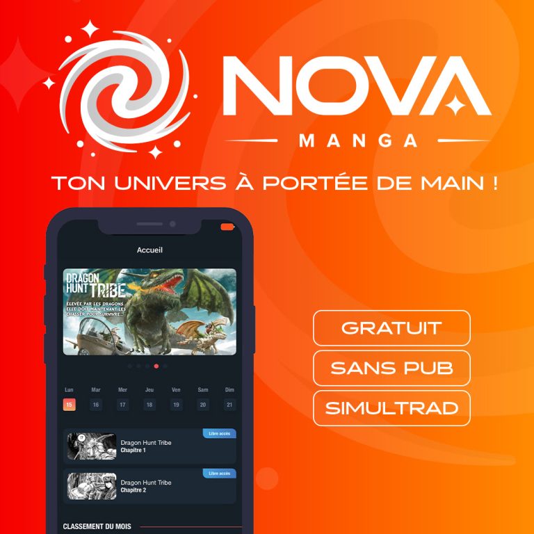 Manga Nova : une révolution manga en ligne, expérience gratuite et sans publicité dès le 4 février !